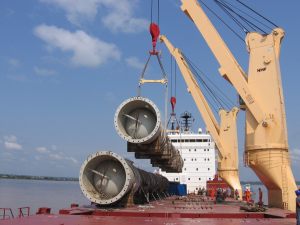 Deethanizer towers discharging in the Amazon River